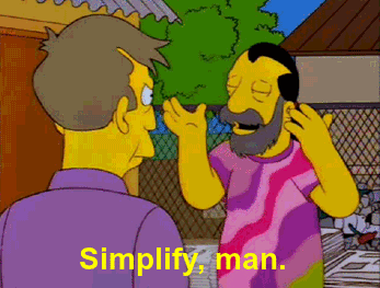 Simplify Man Simpsons Gif