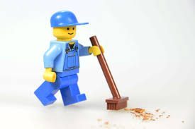 Lego Janitor Cleaning